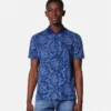 Jacquard-Baumwoll-Piqué-Polo