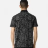 Jacquard-Baumwoll-Piqué-Polo