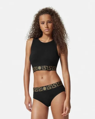 Jacquard-Baumwolljersey-Slip