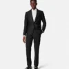 Jacquard-Blazer aus Wollmischung