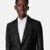 Jacquard-Blazer aus Wollmischung