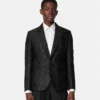 Jacquard-Blazer aus Wollmischung
