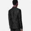 Jacquard-Blazer aus Wollmischung
