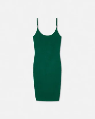 Jacquard-Stretch-Viskose-Mini-Kleid mit tailliertem Schnitt
