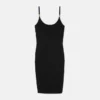Jacquard-Stretch-Viskose-Mini-Kleid mit tailliertem Schnitt