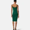 Jacquard-Stretch-Viskose-Mini-Kleid mit tailliertem Schnitt