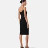 Jacquard-Stretch-Viskose-Mini-Kleid mit tailliertem Schnitt