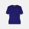 Jacquard-Stretch-Viskose-T-Shirt mit tailliertem Schnitt