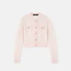 Jacquard-Strickjacke aus Mohair