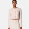 Jacquard-Strickjacke aus Mohair