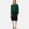 Jacquard-Strickjacke aus Viskose