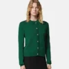 Jacquard-Strickjacke aus Viskose