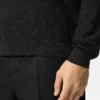 Jacquard-Strickpullover aus Seide und Baumwolle