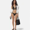 Jacquard-Triangel-Bikini-Oberteil
