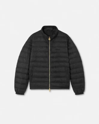 Jacquard-Wattierte Jacke