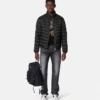 Jacquard-Wattierte Jacke