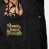 Jeans mit gesticktem Logo