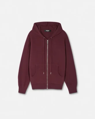 Kapuzenpullover aus Kaschmir-Wollstrick