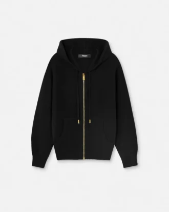 Kapuzenpullover aus Kaschmir-Wollstrick