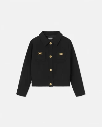 Kinder-Blouson aus Stretch-Cady