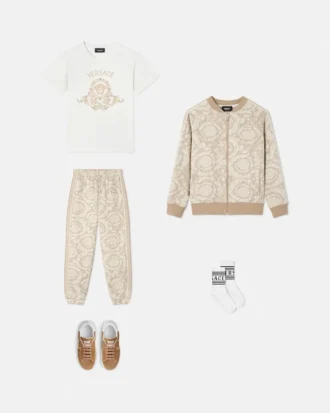Kinder-Jacquard-Baumwolljersey-Sweathose
