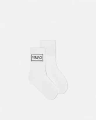 Kinder-Jacquard-Baumwollsocken mit Rippbündchen