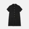 Kinder-Jacquard-Satin-Plissee-Hemdkleid
