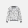 Kinder-Strickpullover aus Jacquard-Baumwollmischung