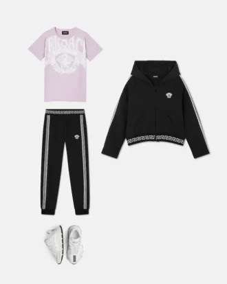 Kinder-Sweathose aus besticktem Baumwolljersey