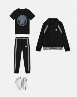 Kinder-Sweatshirt aus Baumwolljersey mit Reißverschluss