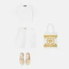 Kinder-Sweatshorts aus besticktem Baumwolljersey
