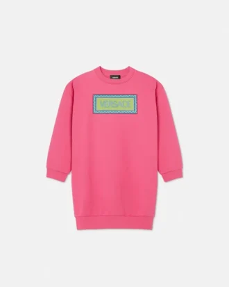 Kinder-Sweatshirt aus besticktem Baumwolljersey