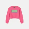 Kinder-Sweatshirt aus besticktem Baumwolljersey