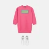 Kinder-Sweatshirt aus besticktem Baumwolljersey