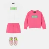 Kinder-Sweatshirt aus besticktem Baumwolljersey