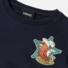 Kinder-Sweatshirt aus besticktem Baumwolljersey
