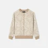 Kinder-Sweatshirt aus Jacquard-Baumwolljersey mit Reißverschluss