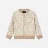 Kinder-Sweatshirt aus Jacquard-Baumwolljersey mit Reißverschluss