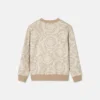 Kinder-Sweatshirt aus Jacquard-Baumwolljersey mit Reißverschluss