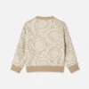 Kinder-Sweatshirt aus Jacquard-Baumwolljersey mit Reißverschluss
