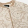 Kinder-Sweatshirt aus Jacquard-Baumwolljersey mit Reißverschluss