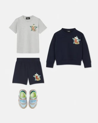Kinder-Sweatshorts aus Baumwolljersey