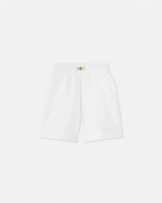 Kinder-Sweatshorts aus besticktem Baumwolljersey
