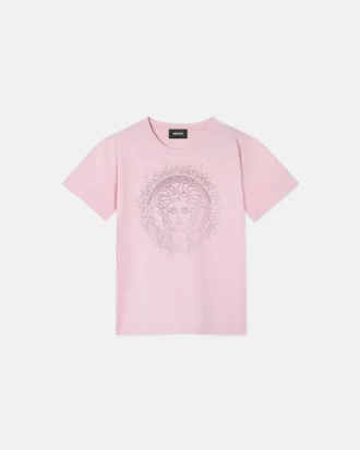 Kinder-T-Shirt aus Baumwolljersey mit Verzierung und Aufdruck