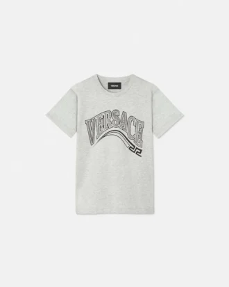 Kinder-T-Shirt aus Baumwolljersey mit Verzierung und Aufdruck