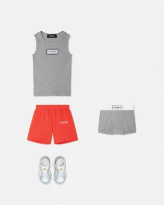 Kinder-Unterwäsche-Set aus geripptem Baumwolljersey