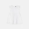 Kinderkleid aus bestickter Baumwollpopeline