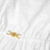 Kinderkleid aus bestickter Baumwollpopeline