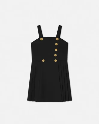 Kinderkleid aus Wollmischung mit Falten