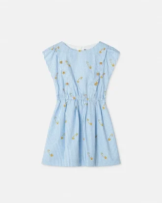 Kinderkleid mit Nadelstreifen-Print